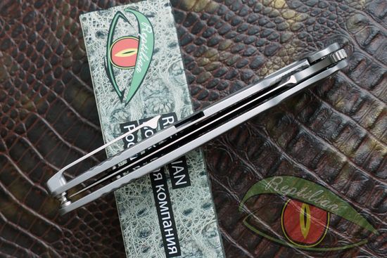 Складной нож REPTILIAN Магистр 1-1 c клинком из стали D2, рукоять карбон