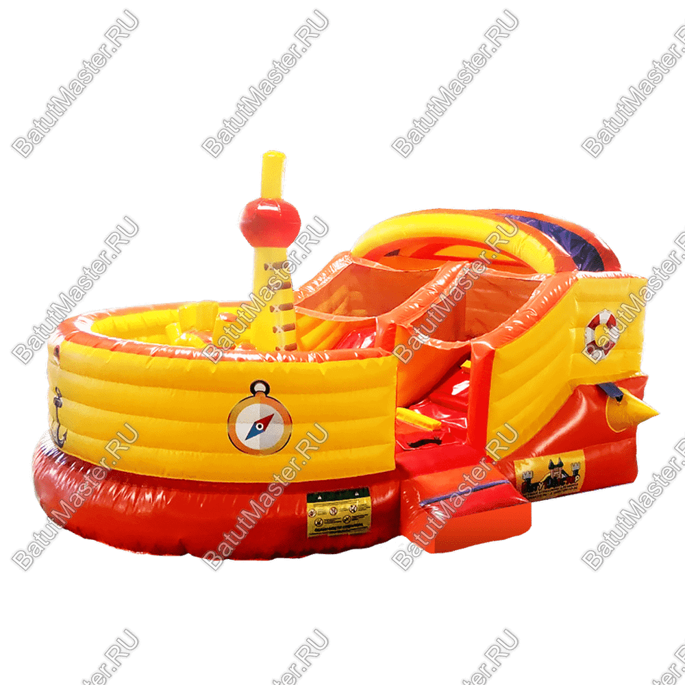 Коммерческий надувной батут "Мини корабль"