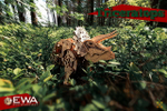 Динозавр Трицератопс от Eco Wood Art (EWA) - Деревянный конструктор, сборная механическая модель, 3D пазл