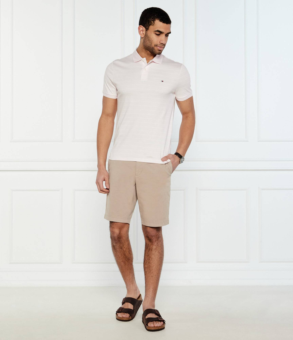 Поло Tommy Hilfiger - пудро-розовый(MW0MW39994)