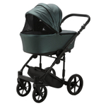 Детская коляска Adamex Zico Deluxe 2 в 1 Z-SM15 Т.ЗЕЛ. КОЖА