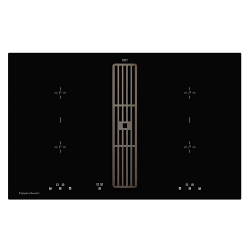 Индукционная варочная панель с вытяжкой Kuppersbusch KMI 8500.0 SR Black Chrome