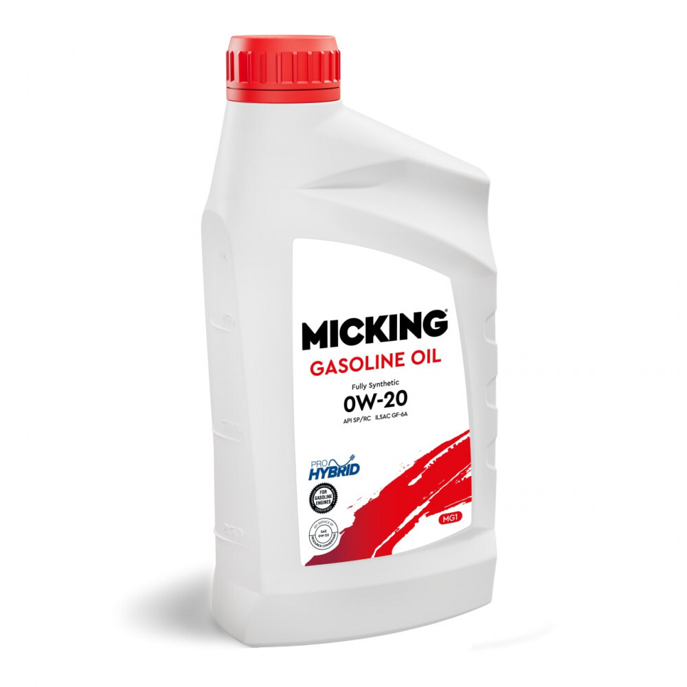 Масло моторное синтетическое MICKING Gasoline Oil MG1 0W-20 API SP/RC 1л