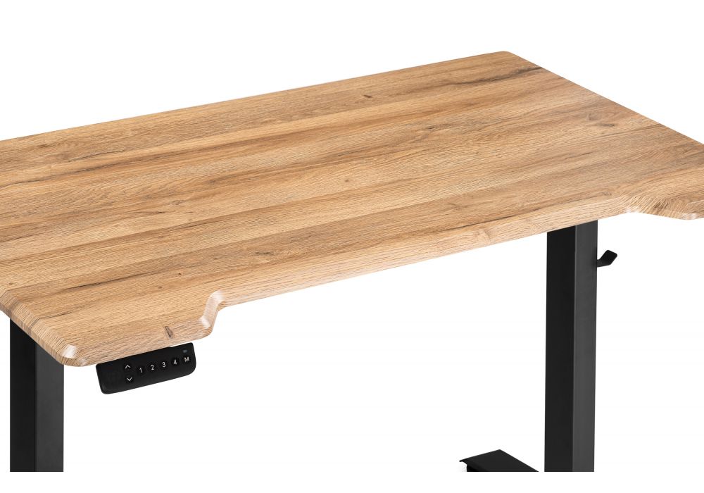 Компьютерный стол Маркос с механизмом подъема 140х80х75 дуб вотан / черный