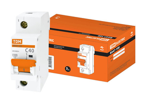 Авт. выкл. ВА47-100 1Р 40А 10кА  х-ка С TDM SQ0207-0051