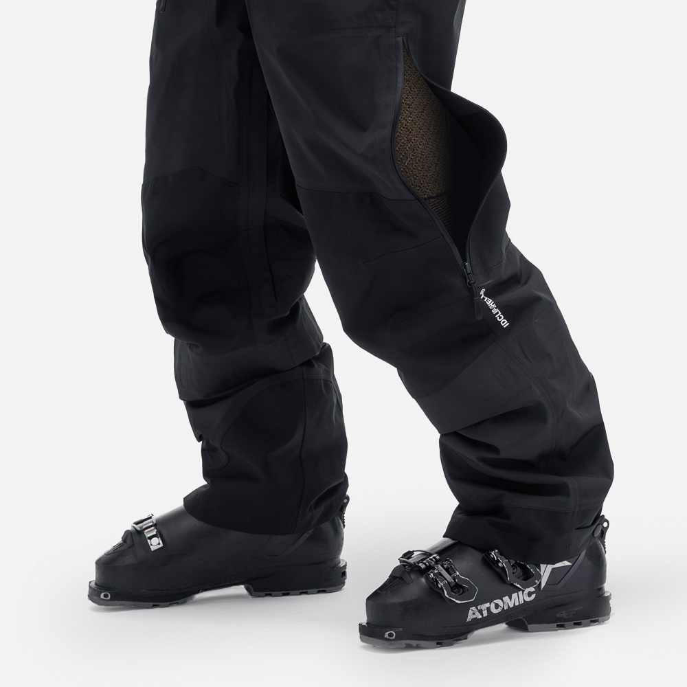 Горнолыжный полукомбинезон WHITELAB Bib-Pants IDCLIP-SHELL 3L Black