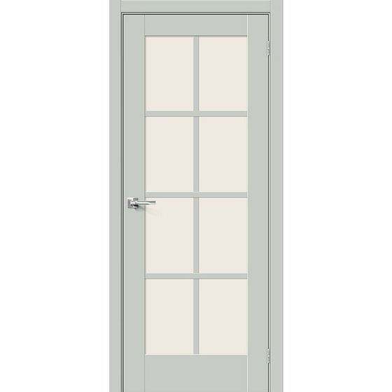 Купить Межкомнатная дверь экошпон Прима-11.1 Grey Matt глухая