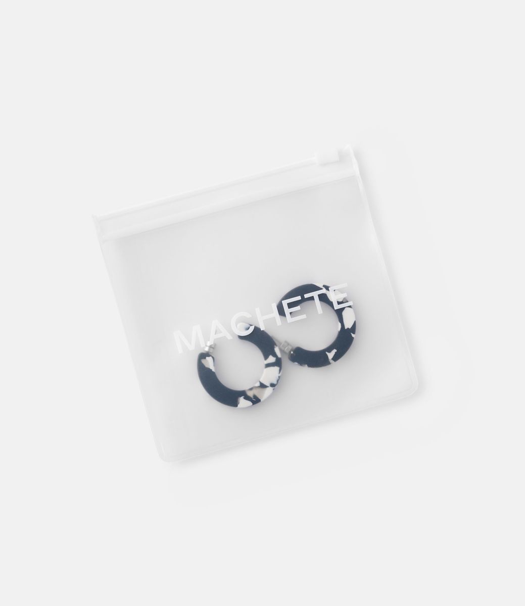 Machete Kate Hoops in Noir — серьги из ацетата