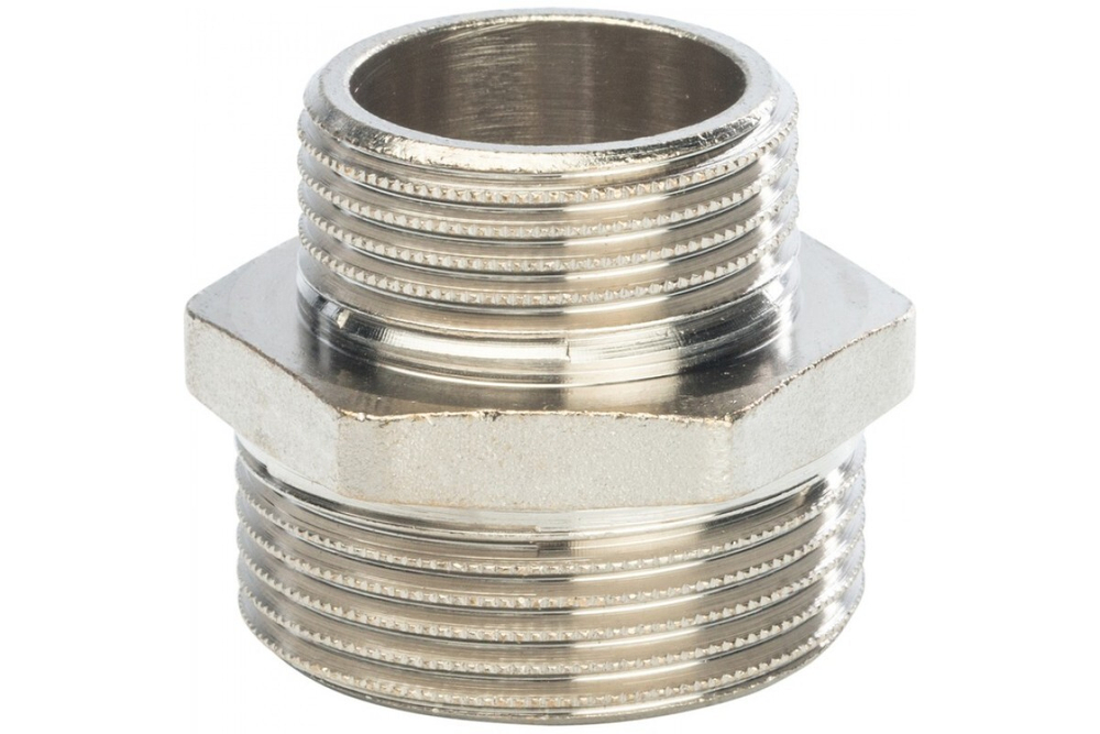 Ниппель-переходник 3/4х1/2 НИКЕЛЬ STOUT 460