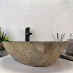 Раковина из речного камня RS-63383 (50*44*15) 0123