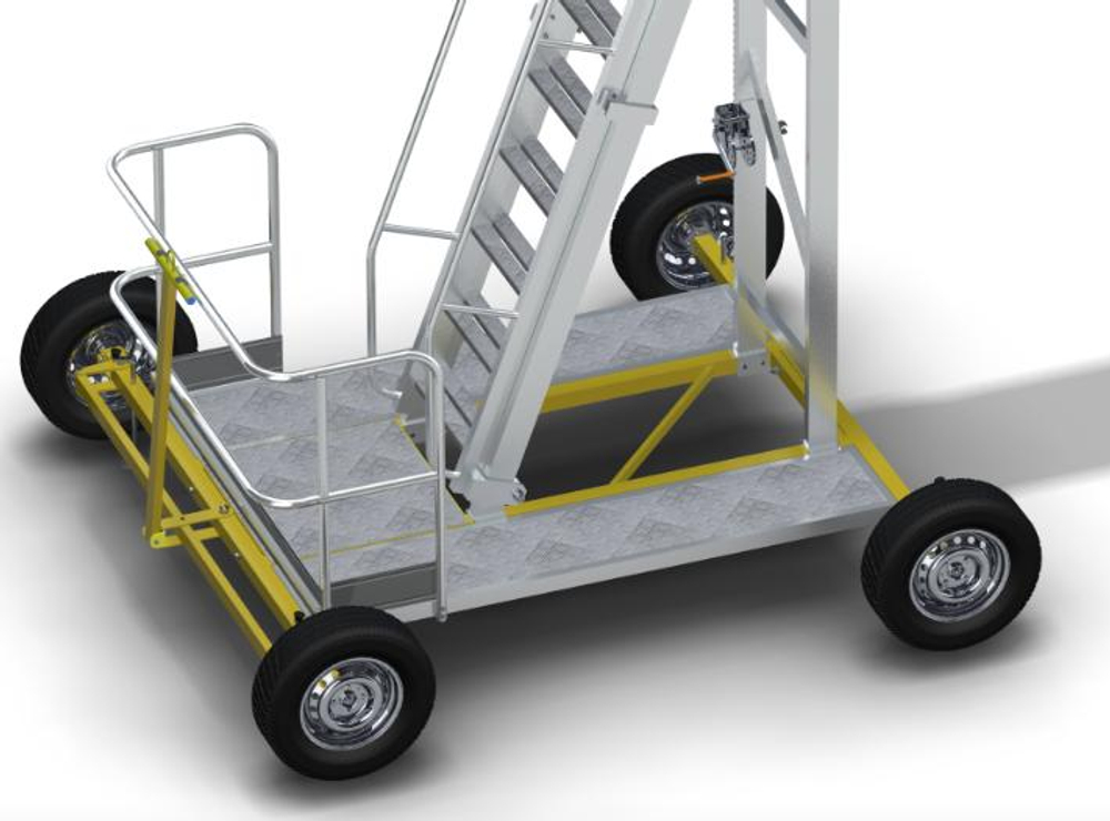 Вышка-стремянка алюминиевая для нефтяной промышленности MEGAL ВСА-5,0Н2 (3,6-5,0) -2