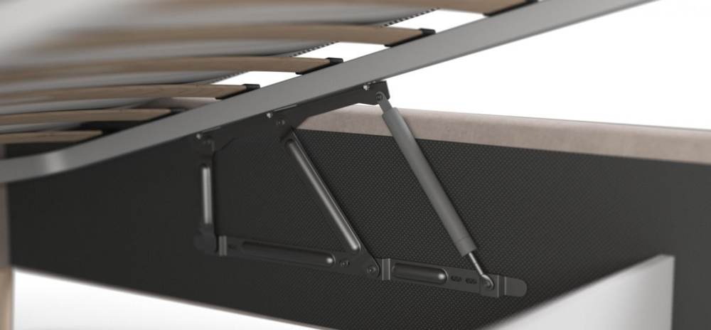 Кровать Сканди велюр Monolit латте