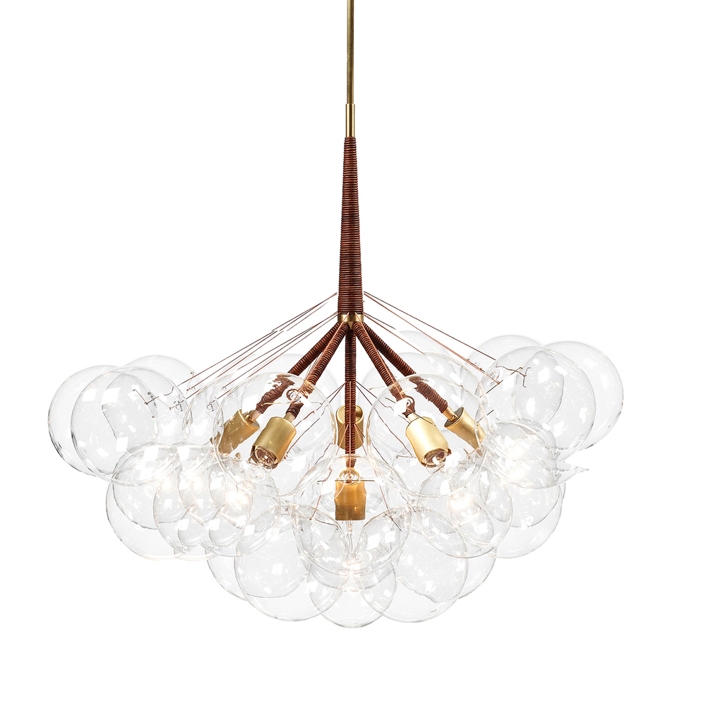 Pendant design lamp  Bubble Jumbo-36 by Pelle (Brown)