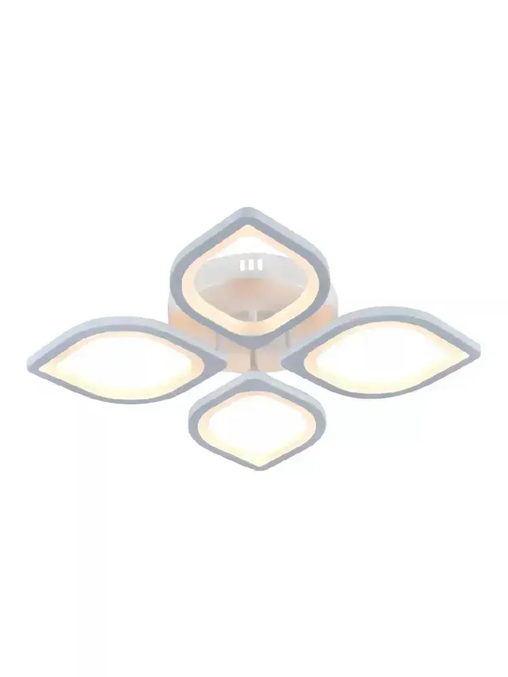 Люстра потолочная светодиодная с пультом ДУ Rivoli белая 80 Вт LED 2750К - 5850К, светильник на кухню, в детскую, в спальню