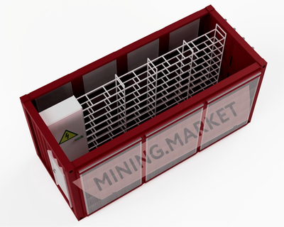 Контейнер для майнинга на 96 S9/L3