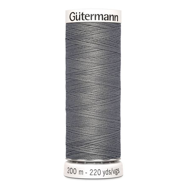 Нитки универсальные Gutermann Sew-all 100 (200 метров), 5 кат. | 496 серо-стальной