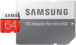Карта памяти Samsung 64GB MicroSD EVO PLUS + SD адаптер (MB-MC64HA/RU)