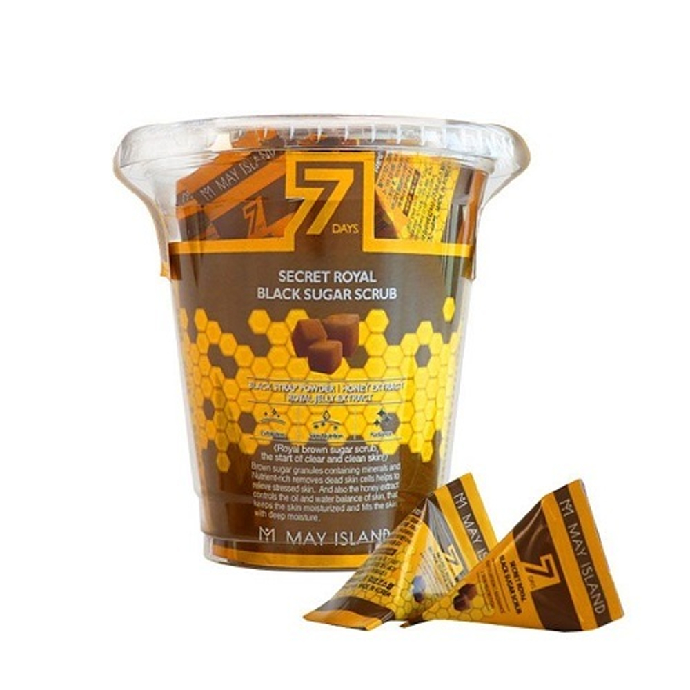 May Island Seven Days Secret Royal Black Sugar Scrub скраб для лица c коричневым сахаром