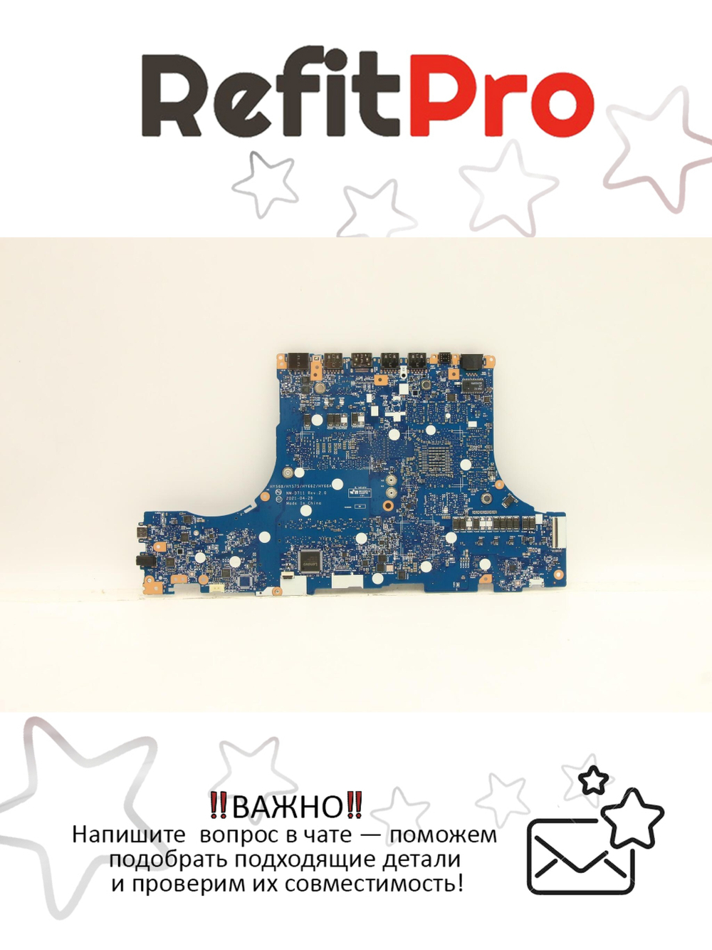 Материнская плата для ноутбука Lenovo Legion 5-17ITH6H i5-11400H RTX3060 6G WIN RM (5B21D66664), оригинал