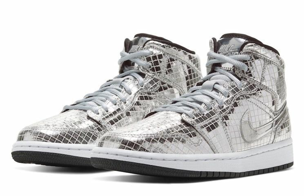 Кроссовки Jordan Air Jordan 1 Mid "Disco Ball" (Женская размерная сетка)