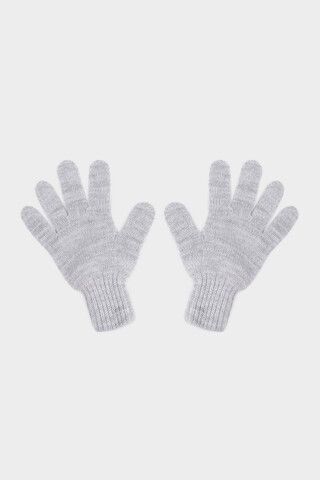 перчатки  для девочки КВ 10022/ш/св.серый меланж