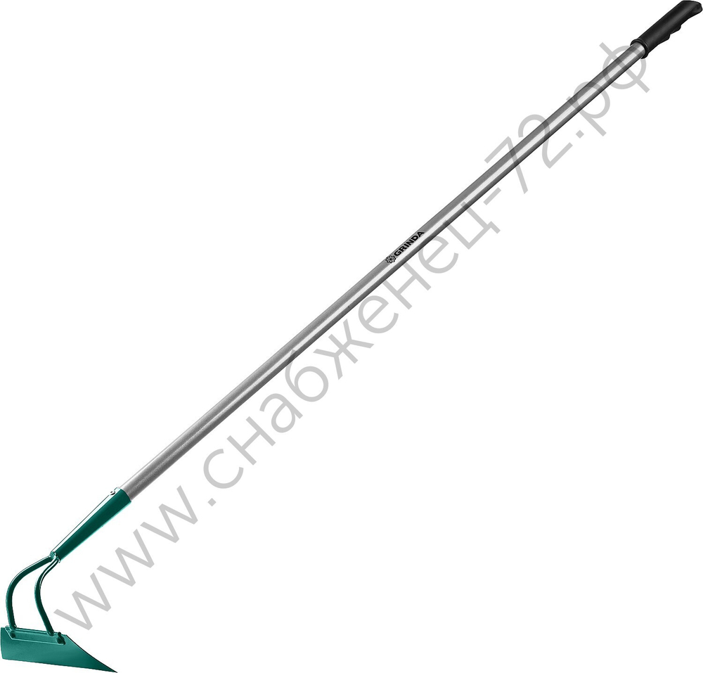 GRINDA PH-215 ALU, 215 х 65 х 1465 мм, трапециевидный профиль, углеродистая сталь, антикор. покрытие, алюминиевый черенок, мотыга, PROLine (39595)