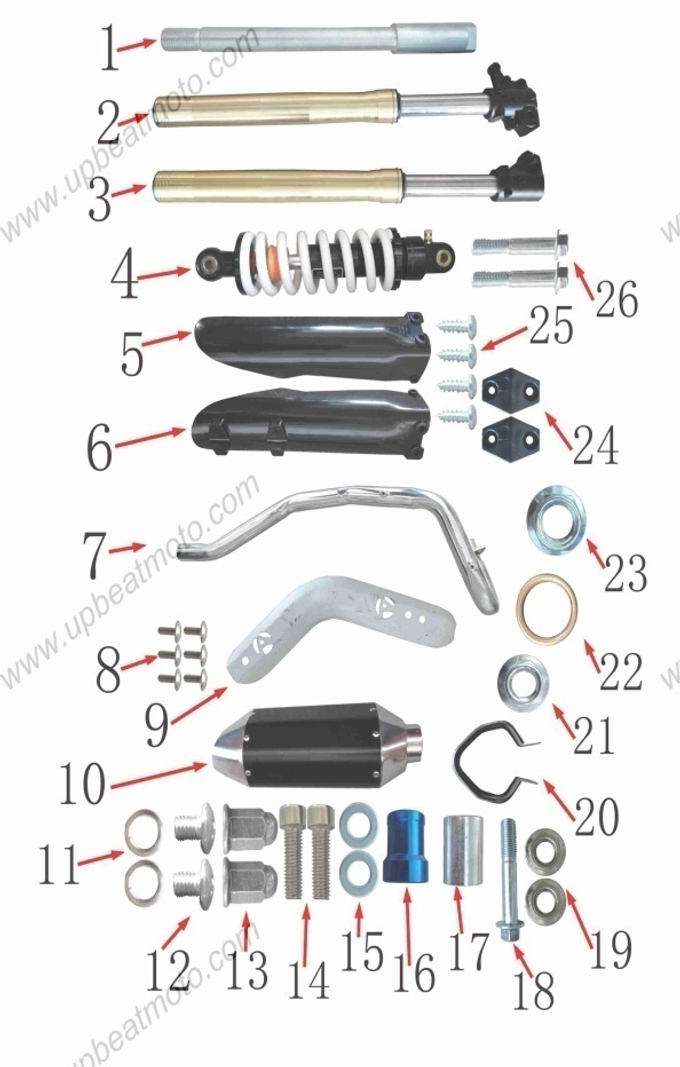 Запчасти G к питбайку Motax CRF 125