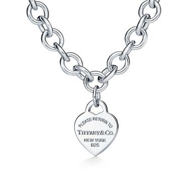 Колье Tiffany & Co. Heart Tag Chain Link