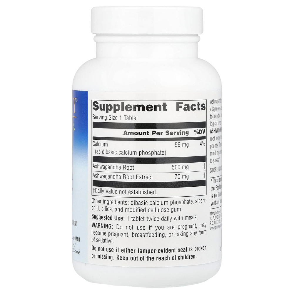 Planetary Herbals, Full Spectrum™, ашваганда, 120 таблеток