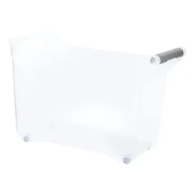 Органайзер с ручкой на колесах 10,5л прозрачный