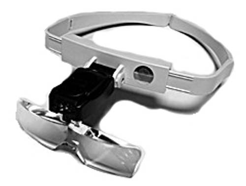 Лупа Kromatech налобная 1/1,5/2/2,5/3,5x, с подсветкой (2 LED) TH-9201