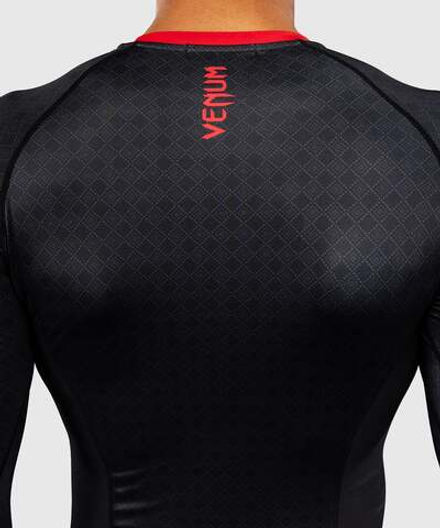 Рашгард Venum x Roger Gracie Black/Red L/S