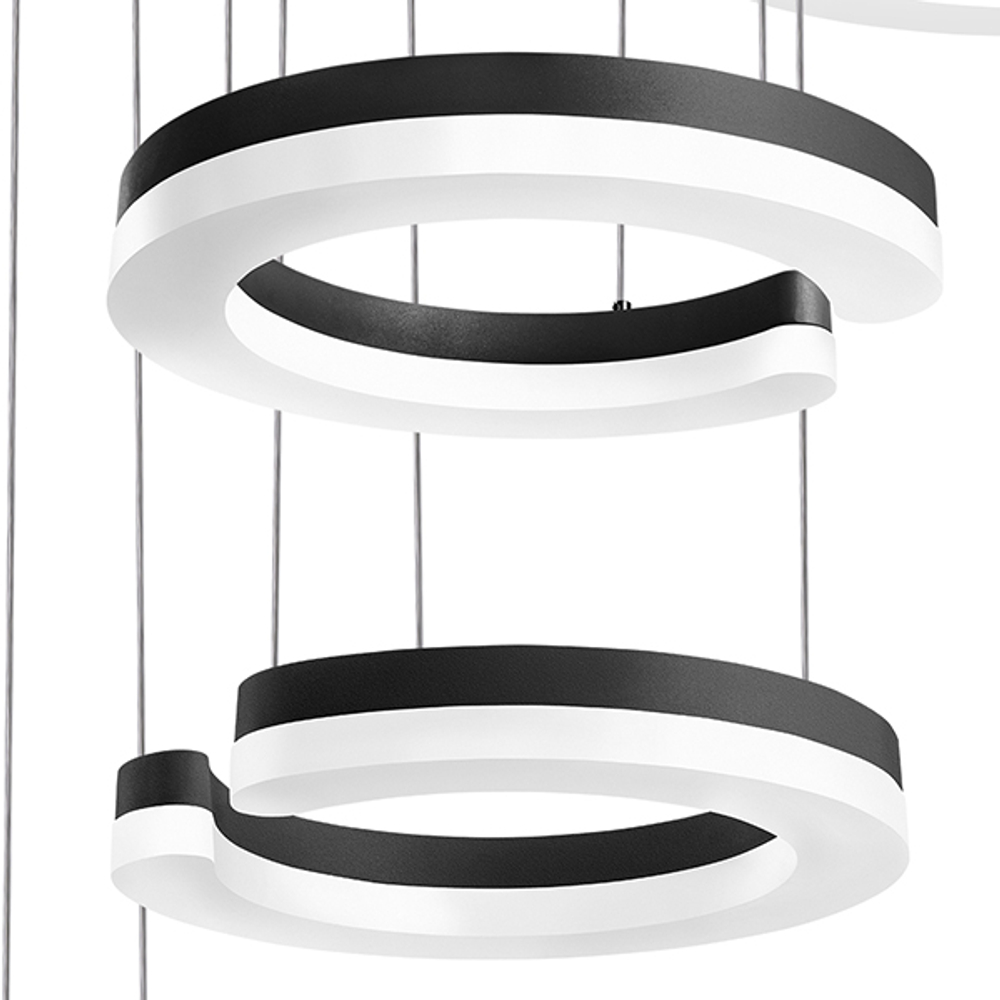 763437 Подвес UNITARIO 46W LED 5060LM ЧЕРНЫЙ МАТОВЫЙ 3000K