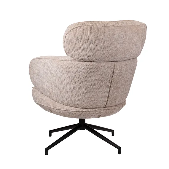 Крутящееся кресло Claude, бежевый шенилл