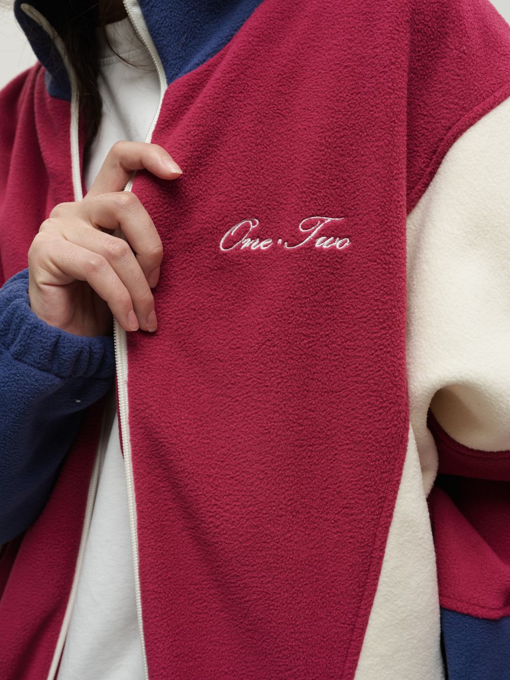 Толстовка One Two Zip-Up Raspberry-Navy Smoke