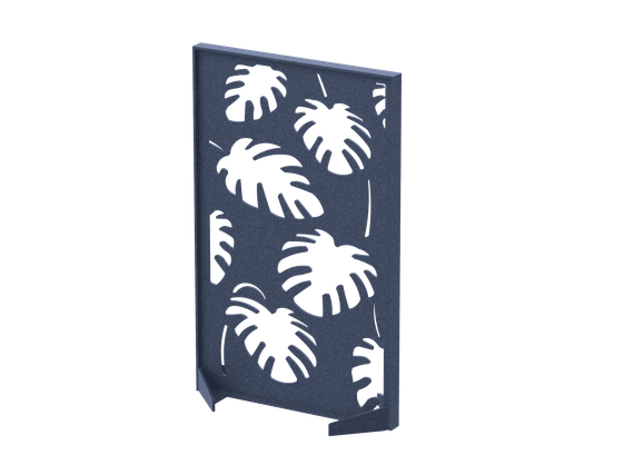 Перегородка с декором  "Пальмы" 100х40х140