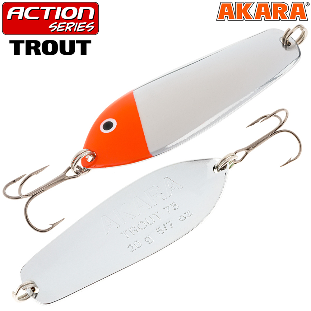Блесна колебалка Akara Action Series Trout 55 11,5 гр. 3-Sil