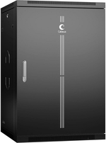 Шкаф настенный 19", 18U Cabeus SH-05F-18U60/35m-R-BK