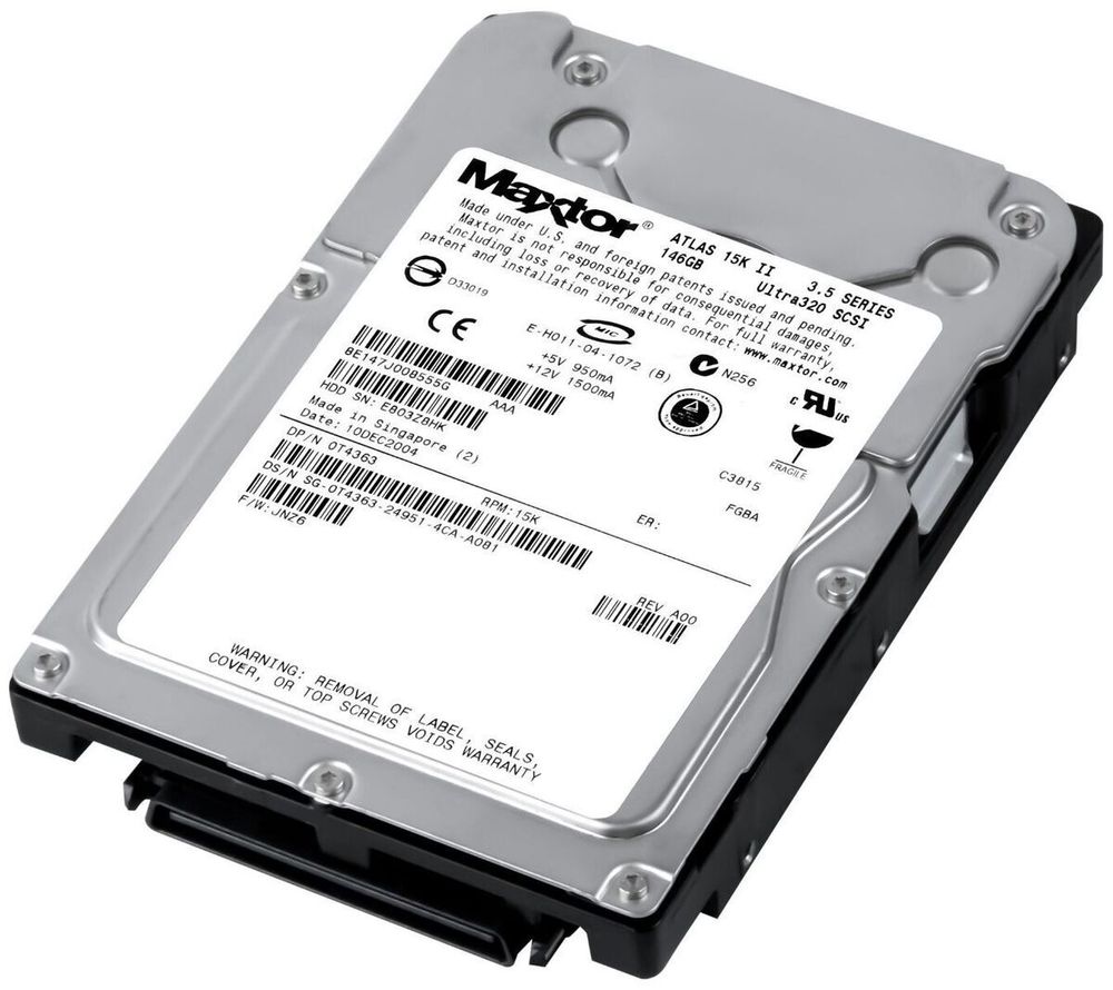 Жесткий диск Maxtor Atlas 15K II 147gb 15k U320 SCSI 80Pin 8E147J0085111