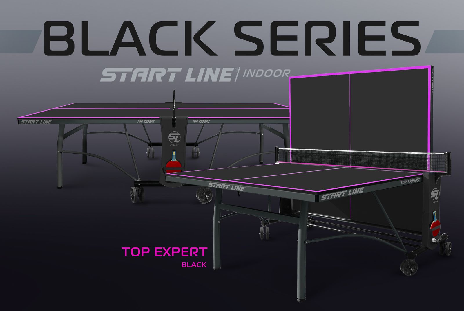 Стол теннисный Top Expert Black фото №2