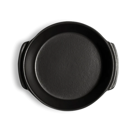 Мини-форма керамическая Emile Henry для запекания круглая базальт