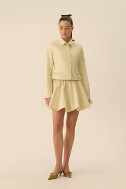 Юбка мини (Baby Doll cotton edition), сливочная