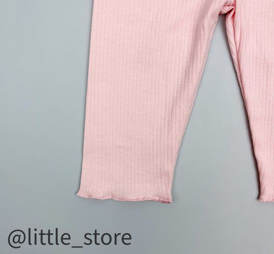 Штанишки хлопковые "Маленький зайчонок" нежно-розовые