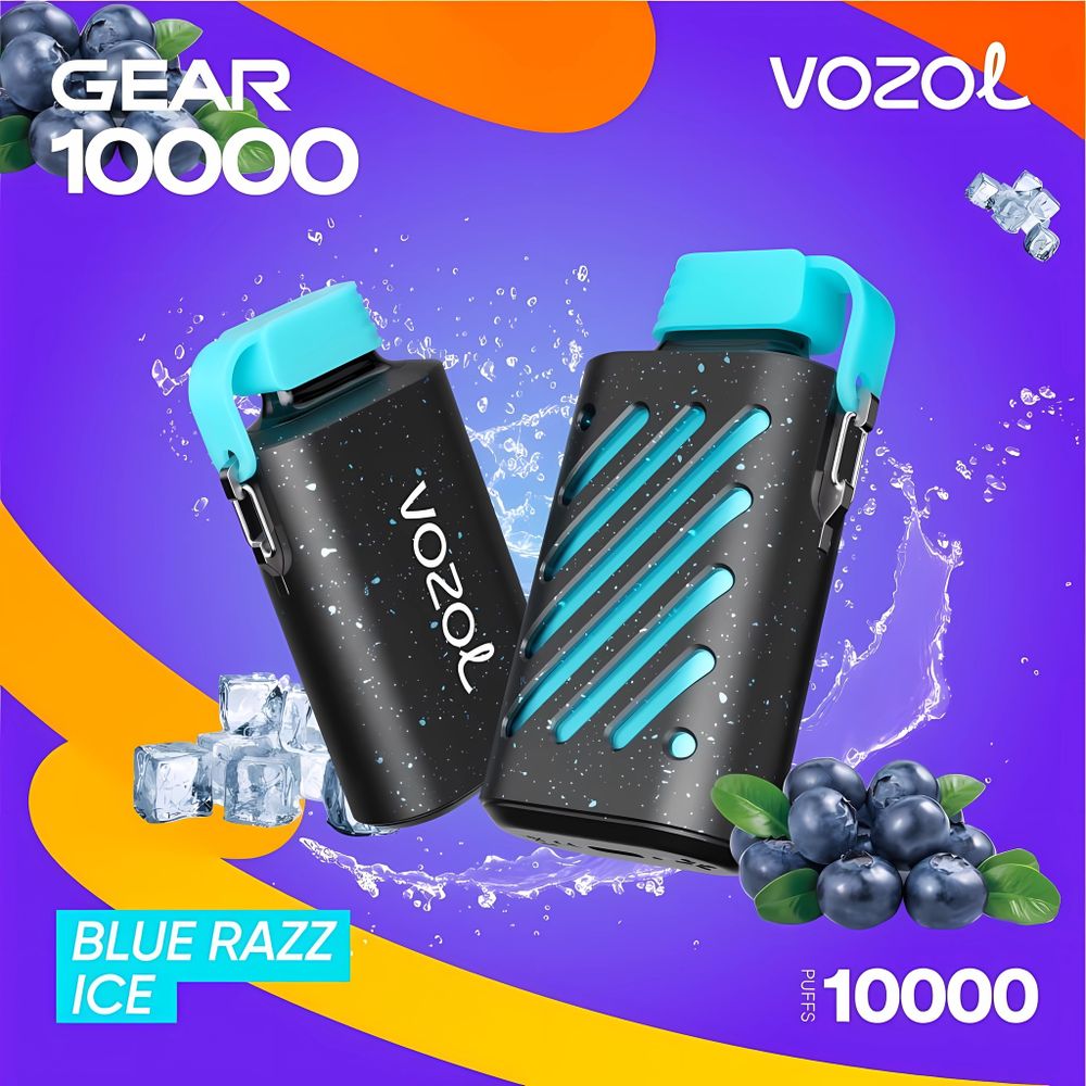 VOZOL GEAR 10000 - Blue Razz Ice (5% nic)