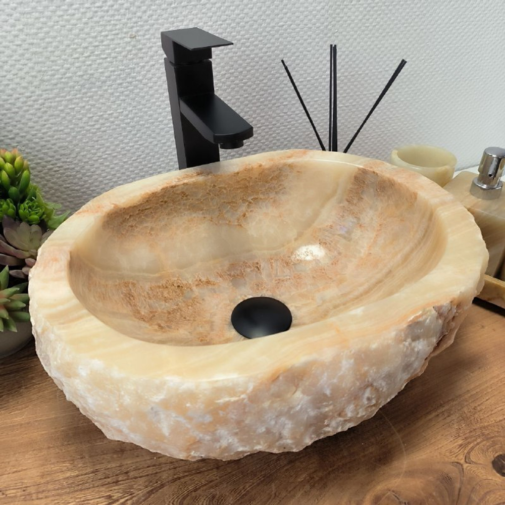 Раковина из оникса Erozy Yellow EO-62579 42*33*15 0098
