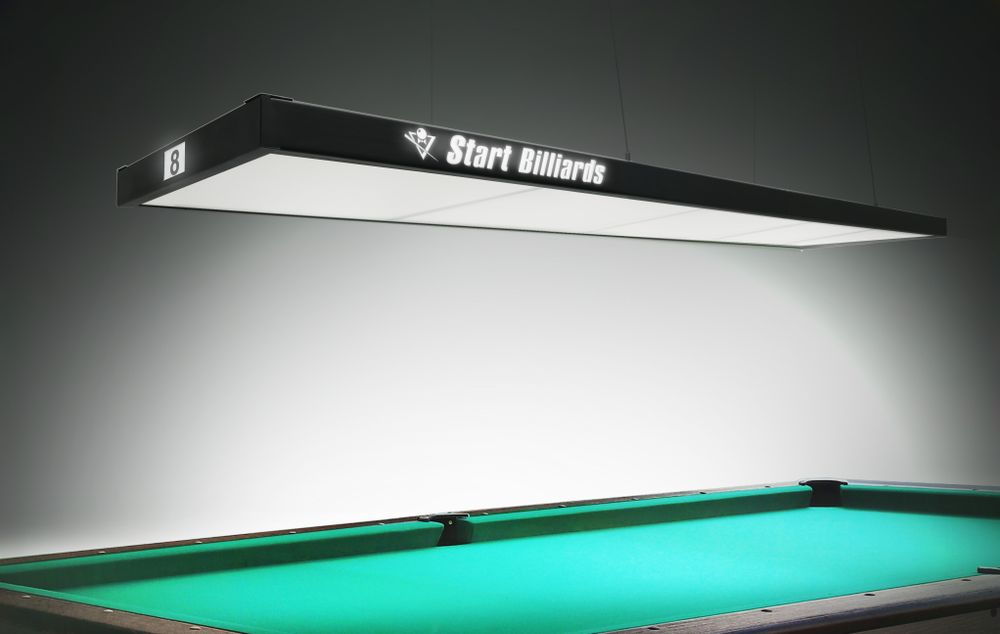 Лампа STARTBILLIARDS Club select 5 секций (Ral 9005 муар (black),Рассеиватель (комплект))