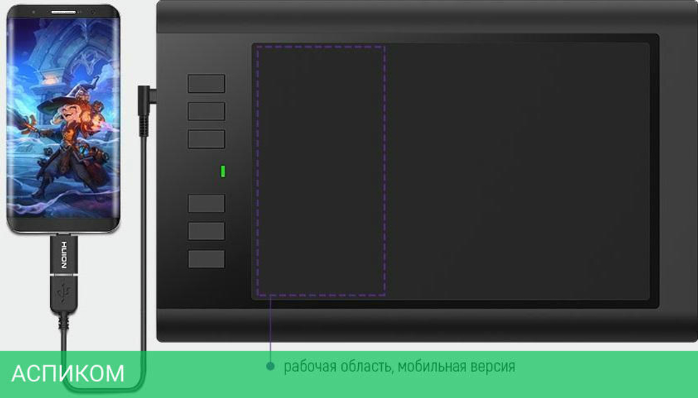 Графический планшет Huion HS95