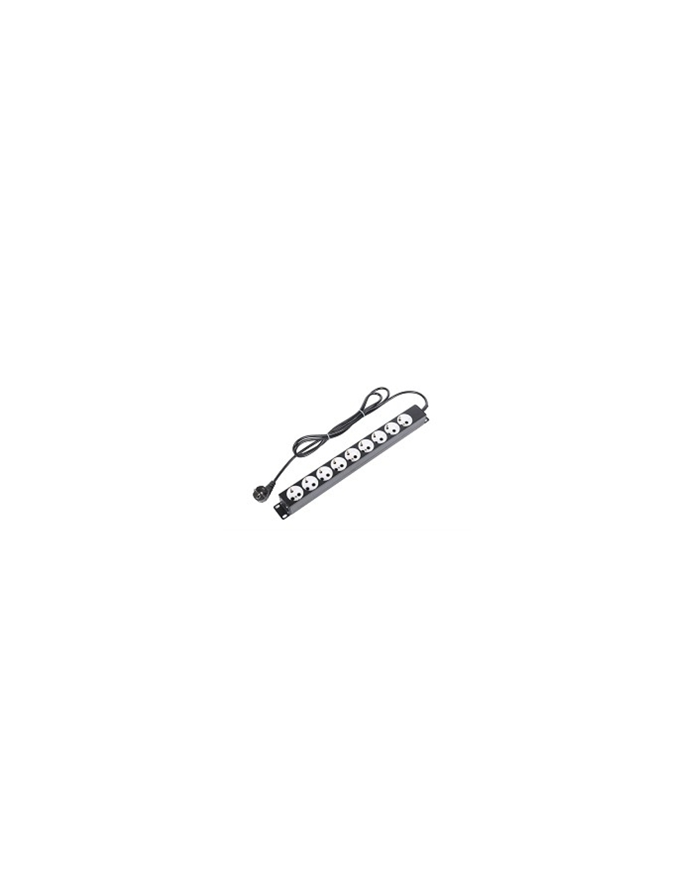 ЦМО Блок силовых розеток 19" со шнуром (2.0 м) без выключателя, 9 розеток (БР-9П-Ш-9005)