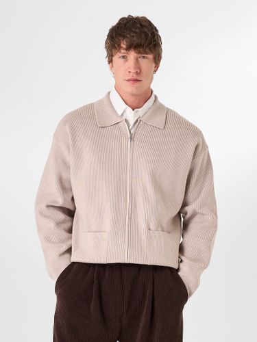 Бежевый джемпер на молнии LAINE