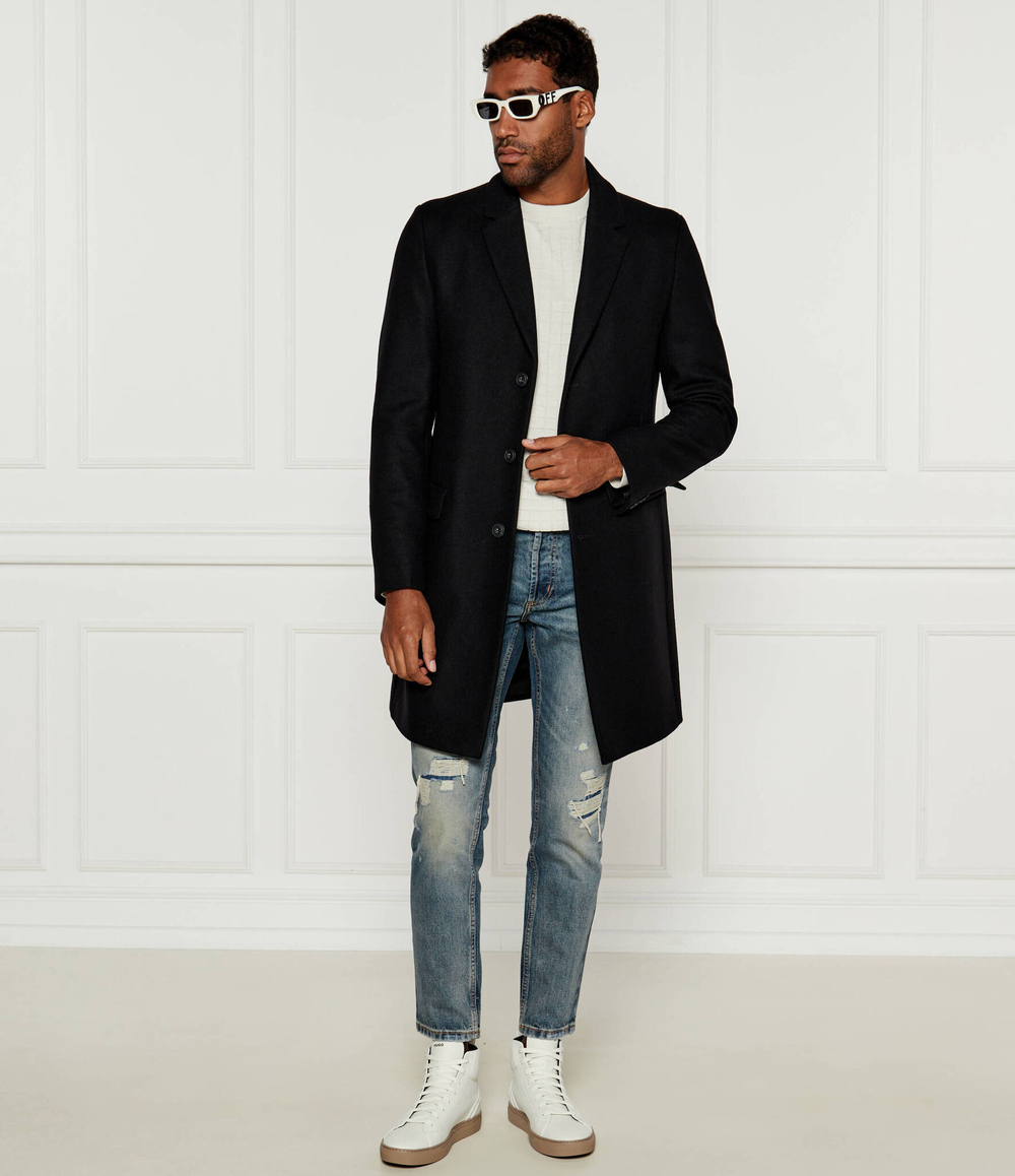 Хлопковое пальто migor HUGO - черный(50528793)